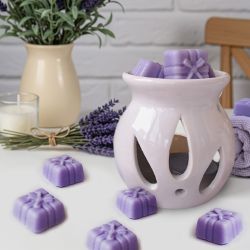 Арома комплект – арома лампа, чаена свещ и соеви блокчета с лавандула