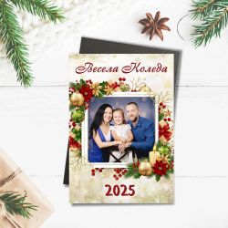 Коледен магнит със снимка подарък за близки