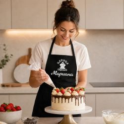 Готварска престилка с име - Царица на сладкишите