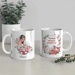 Чаша с име подарък за жена 