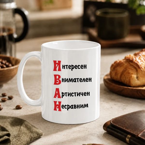 Чаша с надпис - Иван