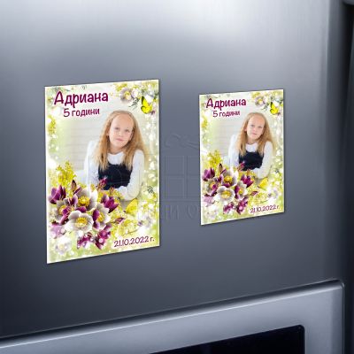 Магнит със снимка - Цветя