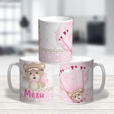 Детска чаша  - Мече с балон