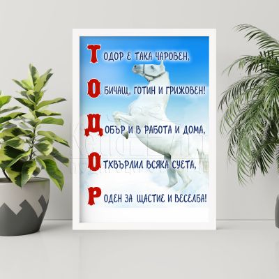 Постер за имен ден - Тодор
