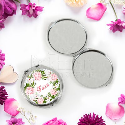 Персонализирано огледало с име - Божур