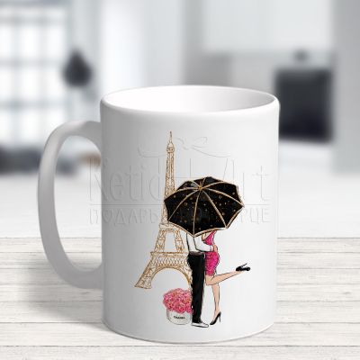 Чаша за влюбени и двойки - Влюбени в Париж 