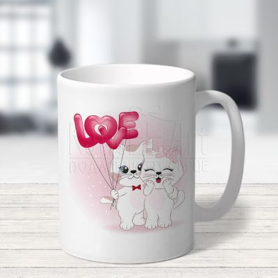 Чаша за влюбени и двойки - Влюбени котета