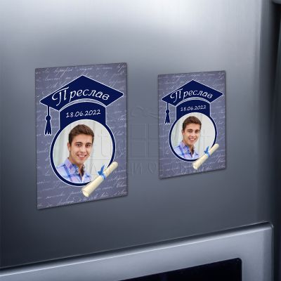 Магнит за абитуриентски бал със снимка за момче