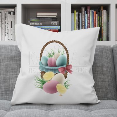 Великденска възглавница  -  Кошница с яйца