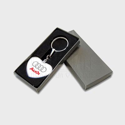 Двустранен метален ключодържател - Audi