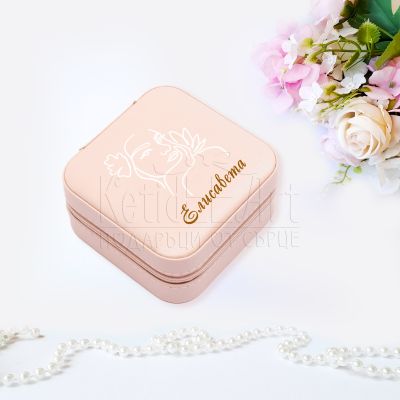 Персонализирана кутия за бижута – Цвете в косите