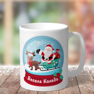 Детска коледна чаша със снимка