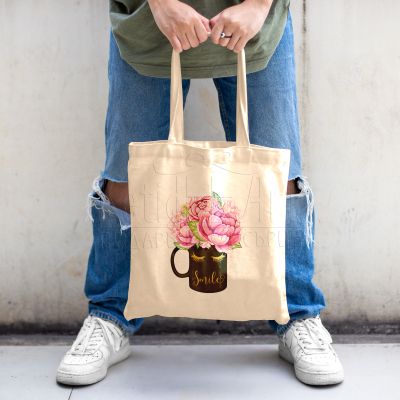 Еко чанта с щампа - Smile