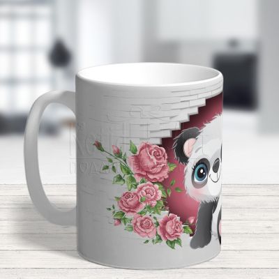 3D персонализирана детска чаша - Панда