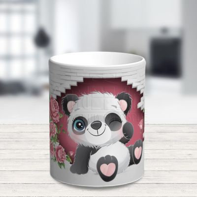 3D персонализирана детска чаша - Панда