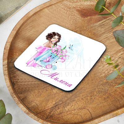  Подложка за чаша - Чанта с лалета