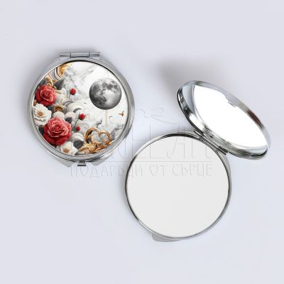 Дамско джобно огледало - Луна