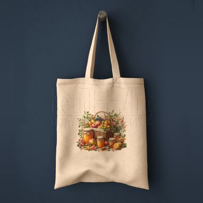 Еко чанта с щампа - Кошница мед