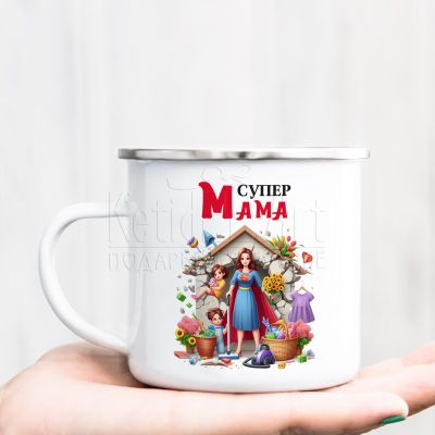 Емайлирано канче - Супер мама