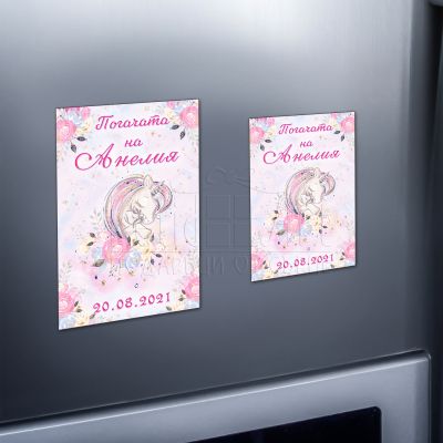 Магнит за бебешка погача - Еднорог