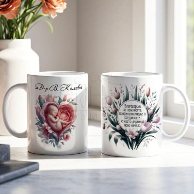 Персонализирана чаша за акушер-гинеколог