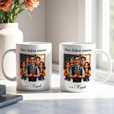 Персонализирана чаша  подарък за най-добрият класен