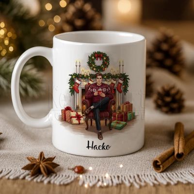 Подаръчна коледна чаша за него 