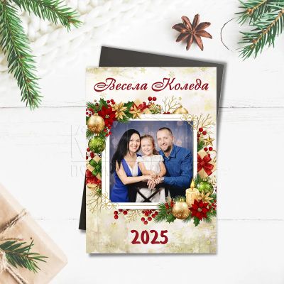 Коледен магнит със снимка подарък за близки