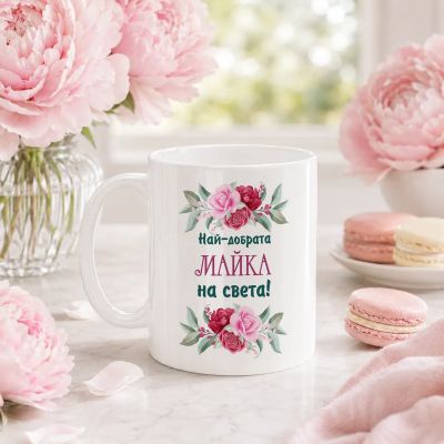 Персонализирана чаша с име - Най-добрата майка на света